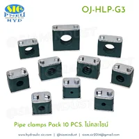 OJ-HLP-G3 Pipe Clamps 6,8,10,12,15,18,20,22,25,28,30,32mm แคลมป์เดี่ยวรัดท่อ ปะกับยึดท่อแป๊บน้ำมันไฮดรอลิค SET 10 PCS OJ-HLP-G3 Pipe Clamps 6,8,10,12,15,18,20,22,25,28,30,32mm แคลมป์เดี่ยวรัดท่อ ปะกับยึดท่อแป๊บน้ำมันไฮดรอลิค SET 10 PCS