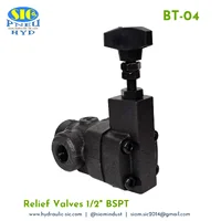 BT-04-H Relief Valve วาล์วปรับแรงดันน้ำมันไฮดรอลิค แบบต่อท่อ 1/2" : YOUQUEN BT-04-H Relief Valve วาล์วปรับแรงดันน้ำมันไฮดรอลิค แบบต่อท่อ 1/2" : YOUQUEN