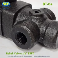 BT-04-H Relief Valve วาล์วปรับแรงดันน้ำมันไฮดรอลิค แบบต่อท่อ 1/2" : YOUQUEN BT-04-H Relief Valve วาล์วปรับแรงดันน้ำมันไฮดรอลิค แบบต่อท่อ 1/2" : YOUQUEN