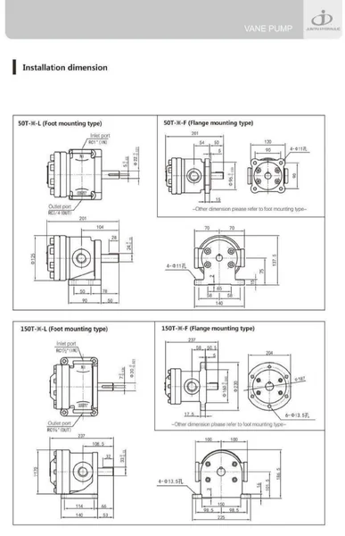 50T-17,23,26,36-F-70-22 : Fix Vane Pump Hydraulic JUNTAI image 9 50T-17,23,26,36-F-70-22 : Fix Vane Pump Hydraulic JUNTAI image 9