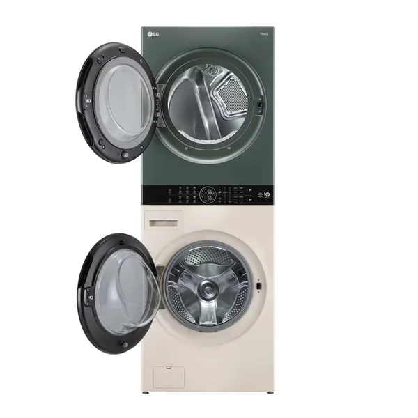 LG เครื่องซักอบผ้า WashTower ฝาหน้า รุ่น WT1410NHEG ซัก 14 กก./อบ 10 กก. สีเบจ-เขียว | AI DD ระบบอบ Heat Pump แอลจี LG เครื่องซักอบผ้า Wash Tower image 3