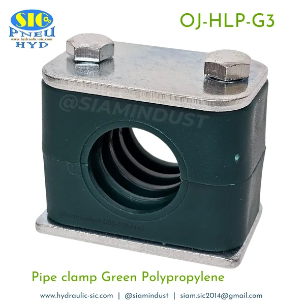 OJ-HLP-G3 Pipe Clamps 6,8,10,12,15,18,20,22,25,28,30,32mm แคลมป์เดี่ยวรัดท่อ ปะกับยึดท่อแป๊บน้ำมันไฮดรอลิค OJ-HLP-G3 Pipe Clamps 6,8,10,12,15,18,20,22,25,28,30,32mm แคลมป์เดี่ยวรัดท่อ ปะกับยึดท่อแป๊บน้ำมันไฮดรอลิค