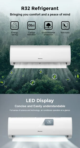 Hisense แอร์ติดผนัง Inverter รุ่น AS10TRCE2T 9,500 BTU | Inverter ไฮเซนส์ image 2 Hisense แอร์ติดผนัง Inverter รุ่น AS10TRCE2T 9,500 BTU | Inverter ไฮเซนส์ image 2