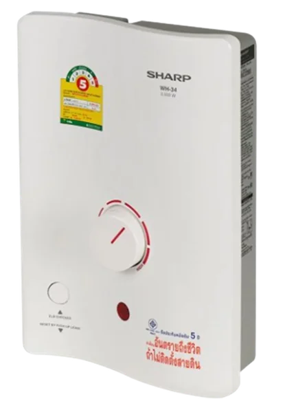 Sharp เครื่องทำน้ำอุ่น รุ่น WH-34 3,500 วัตต์ ชาร์ป image 7 Sharp เครื่องทำน้ำอุ่น รุ่น WH-34 3,500 วัตต์ ชาร์ป image 7