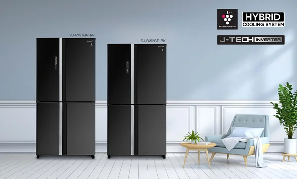 Sharp ตู้เย็น Multi Door 4 ประตู รุ่น SJ-FX57GP 20.2 คิว ชาร์ป image 2
