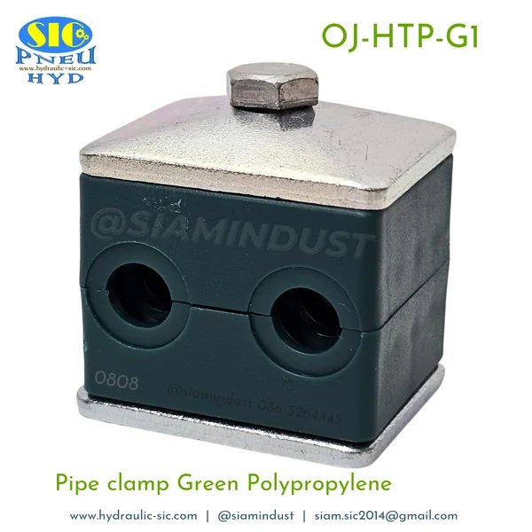 OJ-HTP-G1 Twin Pipe Clamps 6,8,10,12,15,18,20,22,25,28mm แคลมป์คู่รัดท่อ ปะกับยึดท่อแป๊บน้ำมันไฮดรอลิค image 6 OJ-HTP-G1 Twin Pipe Clamps 6,8,10,12,15,18,20,22,25,28mm แคลมป์คู่รัดท่อ ปะกับยึดท่อแป๊บน้ำมันไฮดรอลิค image 6