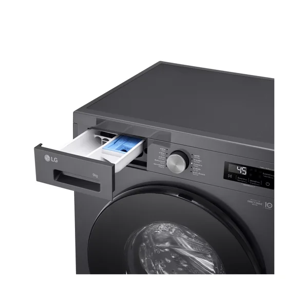 LG เครื่องซักผ้า ฝาหน้า รุ่น FB1209S5M 9 กก. สีดำ | Inverter Direct Drive มอเตอร์ต่อตรง แอลจี image 7