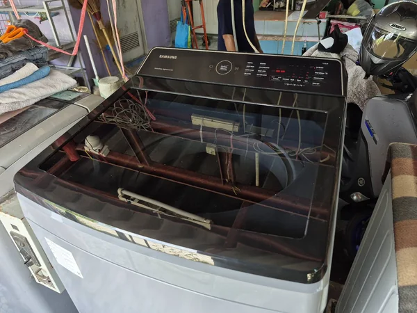 Samsung เครื่องซักผ้า ฝาบน รุ่น WA15CG5441BYST 15 กก. ซัมซุง image 9 Samsung เครื่องซักผ้า ฝาบน รุ่น WA15CG5441BYST 15 กก. ซัมซุง image 9