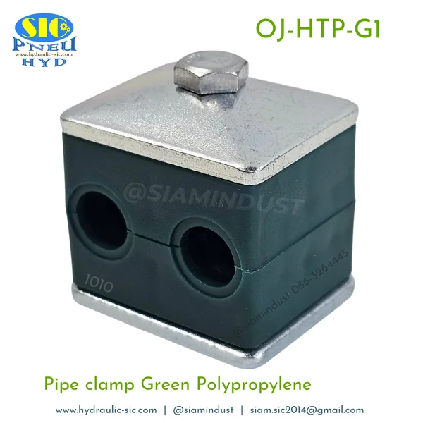 OJ-HTP-G1 Twin Pipe Clamps 6,8,10,12,15,18,20,22,25,28mm แคลมป์คู่รัดท่อ ปะกับยึดท่อแป๊บน้ำมันไฮดรอลิค image 7 OJ-HTP-G1 Twin Pipe Clamps 6,8,10,12,15,18,20,22,25,28mm แคลมป์คู่รัดท่อ ปะกับยึดท่อแป๊บน้ำมันไฮดรอลิค image 7