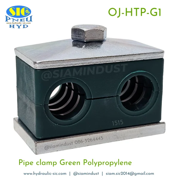 OJ-HTP-G1 Twin Pipe Clamps 6,8,10,12,15,18,20,22,25,28mm แคลมป์คู่รัดท่อ ปะกับยึดท่อแป๊บน้ำมันไฮดรอลิค image 9 OJ-HTP-G1 Twin Pipe Clamps 6,8,10,12,15,18,20,22,25,28mm แคลมป์คู่รัดท่อ ปะกับยึดท่อแป๊บน้ำมันไฮดรอลิค image 9