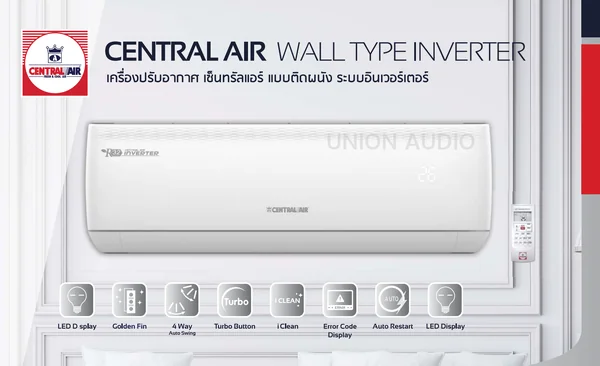 Central Air แอร์ติดผนัง IVJS Series รุ่น CFW-IVJS25 25,400 BTU | Inverter เบอร์ 5 เซ็นทรัลแอร์ image 1 Central Air แอร์ติดผนัง IVJS Series รุ่น CFW-IVJS25 25,400 BTU | Inverter เบอร์ 5 เซ็นทรัลแอร์ image 1