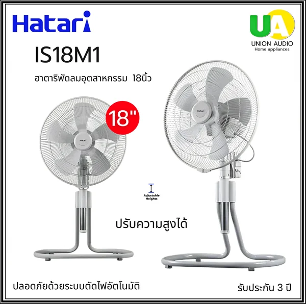 Hatari พัดลมอุตสาหกรรม รุ่น IS18M1 18 นิ้ว ฮาตาริ image 1 Hatari พัดลมอุตสาหกรรม รุ่น IS18M1 18 นิ้ว ฮาตาริ image 1