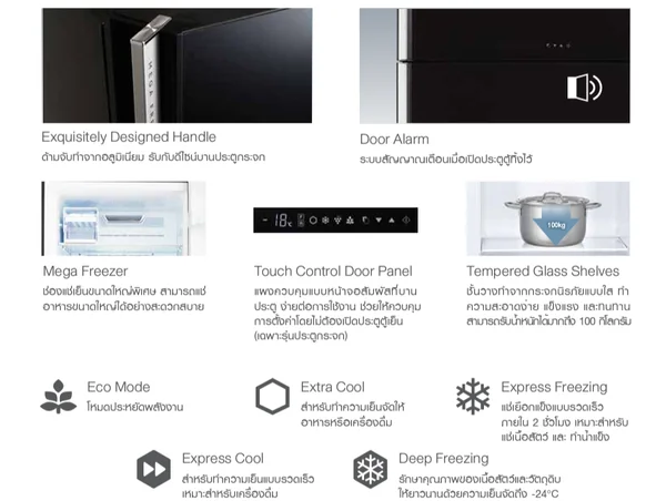 Sharp ตู้เย็น 2 ประตู รุ่น SJ-X510TP2 18.4 คิว | Inverter ชาร์ป image 6 Sharp ตู้เย็น 2 ประตู รุ่น SJ-X510TP2 18.4 คิว | Inverter ชาร์ป image 6