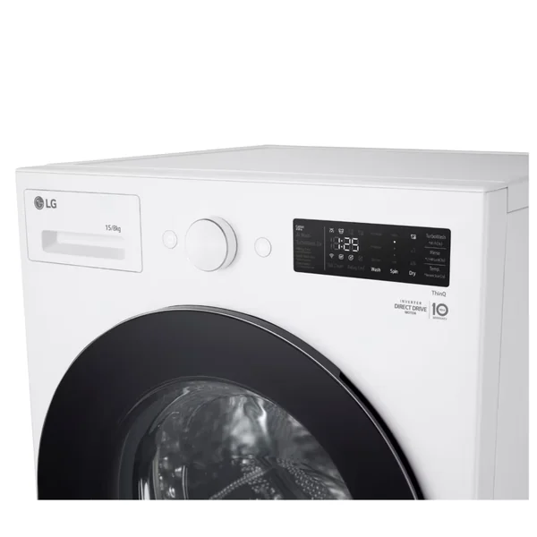LG เครื่องซักอบผ้าฝาหน้า Inverter รุ่น F2515RNEW ซัก 15/อบ 8 กก. สีขาว | AI DD TurboWash Steam ThinQ แอลจี image 5 LG เครื่องซักอบผ้าฝาหน้า Inverter รุ่น F2515RNEW ซัก 15/อบ 8 กก. สีขาว | AI DD TurboWash Steam ThinQ แอลจี image 5