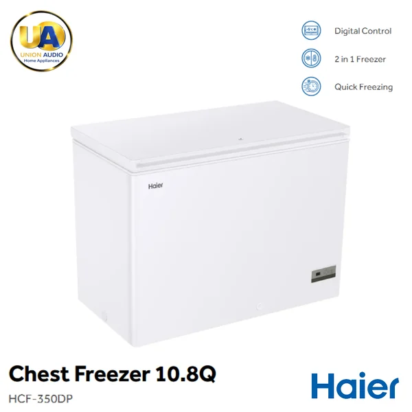 Haier ตู้แช่แข็งฝาทึบ 2 ระบบ รุ่น HCF-350DP 306 ลิตร (10.8 คิว) สีขาว | แช่แข็ง-แช่เย็น ไฟ LED ไฮเออร์ image 1 Haier ตู้แช่แข็งฝาทึบ 2 ระบบ รุ่น HCF-350DP 306 ลิตร (10.8 คิว) สีขาว | แช่แข็ง-แช่เย็น ไฟ LED ไฮเออร์ image 1