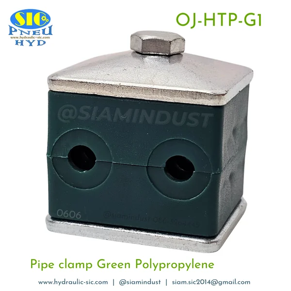 OJ-HTP-G1 Twin Pipe Clamps 6,8,10,12,15,18,20,22,25,28mm แคลมป์คู่รัดท่อ ปะกับยึดท่อแป๊บน้ำมันไฮดรอลิค image 5 OJ-HTP-G1 Twin Pipe Clamps 6,8,10,12,15,18,20,22,25,28mm แคลมป์คู่รัดท่อ ปะกับยึดท่อแป๊บน้ำมันไฮดรอลิค image 5
