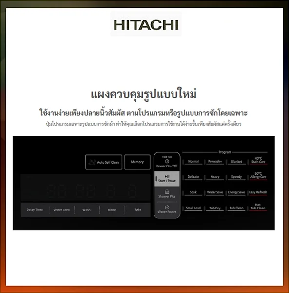Hitachi เครื่องซักผ้า ฝาบน รุ่น SF-250ZFV 25 กก. | Inverter ฮิตาชิ image 9 Hitachi เครื่องซักผ้า ฝาบน รุ่น SF-250ZFV 25 กก. | Inverter ฮิตาชิ image 9