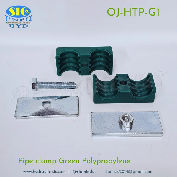 OJ-HTP-G1 Twin Pipe Clamps 6,8,10,12,15,18,20,22,25,28mm แคลมป์คู่รัดท่อ ปะกับยึดท่อแป๊บน้ำมันไฮดรอลิค image 4 OJ-HTP-G1 Twin Pipe Clamps 6,8,10,12,15,18,20,22,25,28mm แคลมป์คู่รัดท่อ ปะกับยึดท่อแป๊บน้ำมันไฮดรอลิค image 4