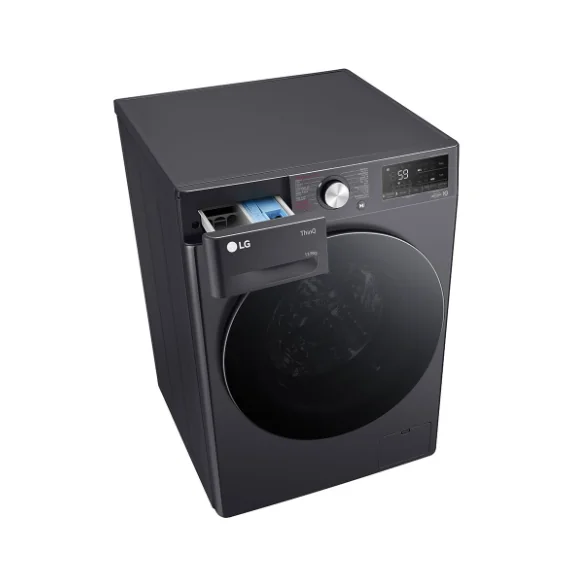 LG เครื่องซักอบผ้าฝาหน้า Inverter รุ่น FV1413H4M ซัก 13/อบ 8 กก. สีดำ | AI DD TurboWash Steam ThinQ แอลจี image 4 LG เครื่องซักอบผ้าฝาหน้า Inverter รุ่น FV1413H4M ซัก 13/อบ 8 กก. สีดำ | AI DD TurboWash Steam ThinQ แอลจี image 4