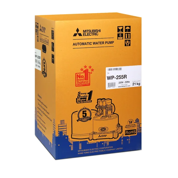 Mitsubishi เครื่องปั๊มน้ำ รุ่น WP-255R 250 วัตต์ มิตซูบิชิ image 7 Mitsubishi เครื่องปั๊มน้ำ รุ่น WP-255R 250 วัตต์ มิตซูบิชิ image 7