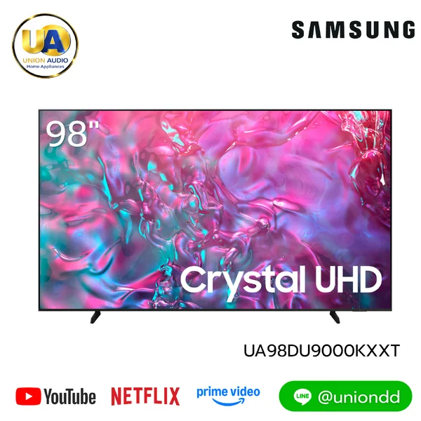 Samsung ทีวี Crystal UHD 4K 98 นิ้ว รุ่น UA98DU9000KXXT ซัมซุง image 1 Samsung ทีวี Crystal UHD 4K 98 นิ้ว รุ่น UA98DU9000KXXT ซัมซุง image 1