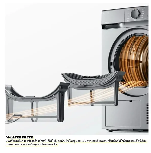 Toshiba เครื่องอบผ้า ฝาหน้า รุ่น TD-T21B90HWT 8 กก. | Heat Pump โตชิบา image 11 Toshiba เครื่องอบผ้า ฝาหน้า รุ่น TD-T21B90HWT 8 กก. | Heat Pump โตชิบา image 11